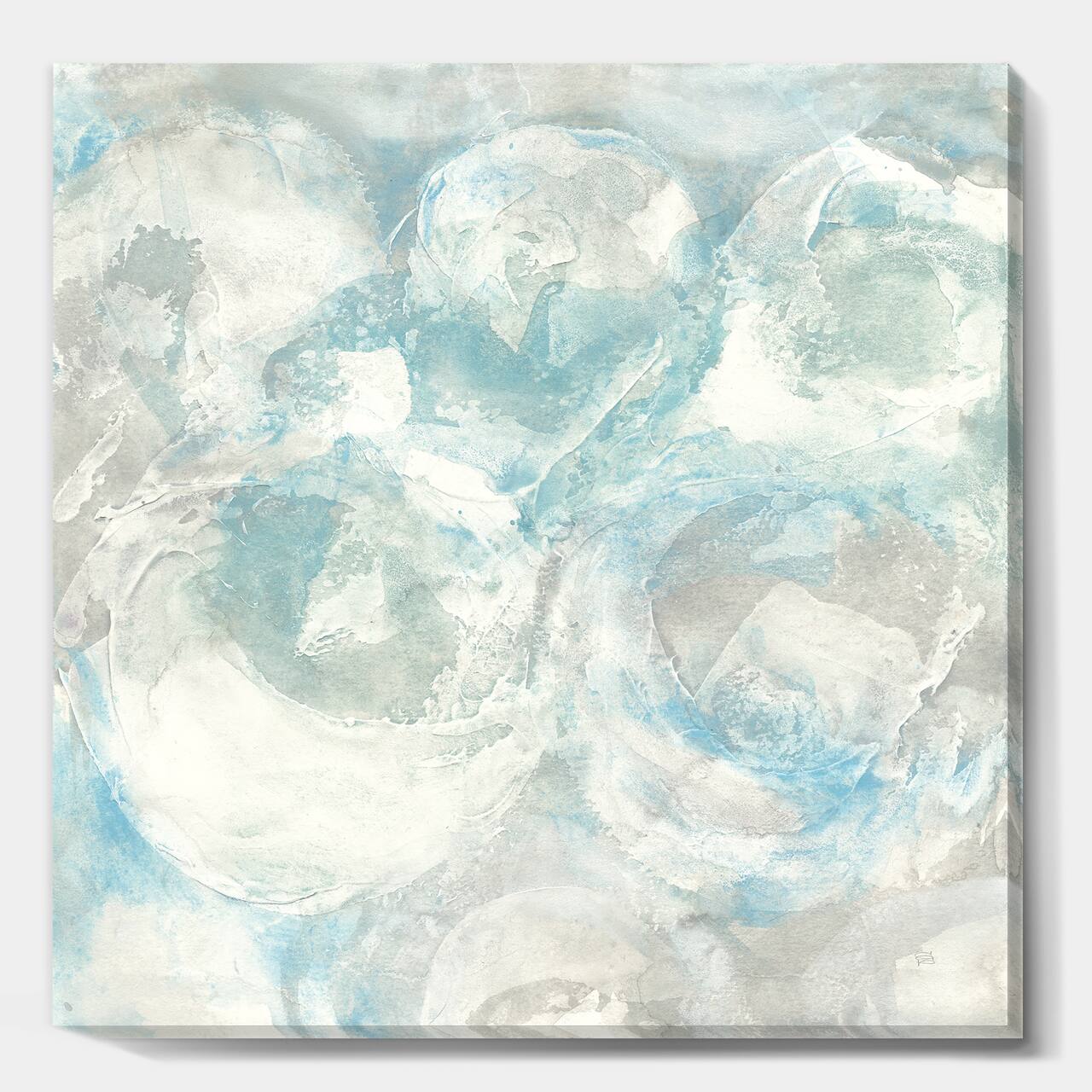 Designart - Pale Blue Shade III - Modern Farmhouse Canvas Artwork